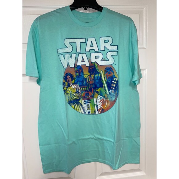 Star Wars T-Shirt Mad Engine XL Darth Vader Skywalker Yoda R2D2 - Picture 1 of 2